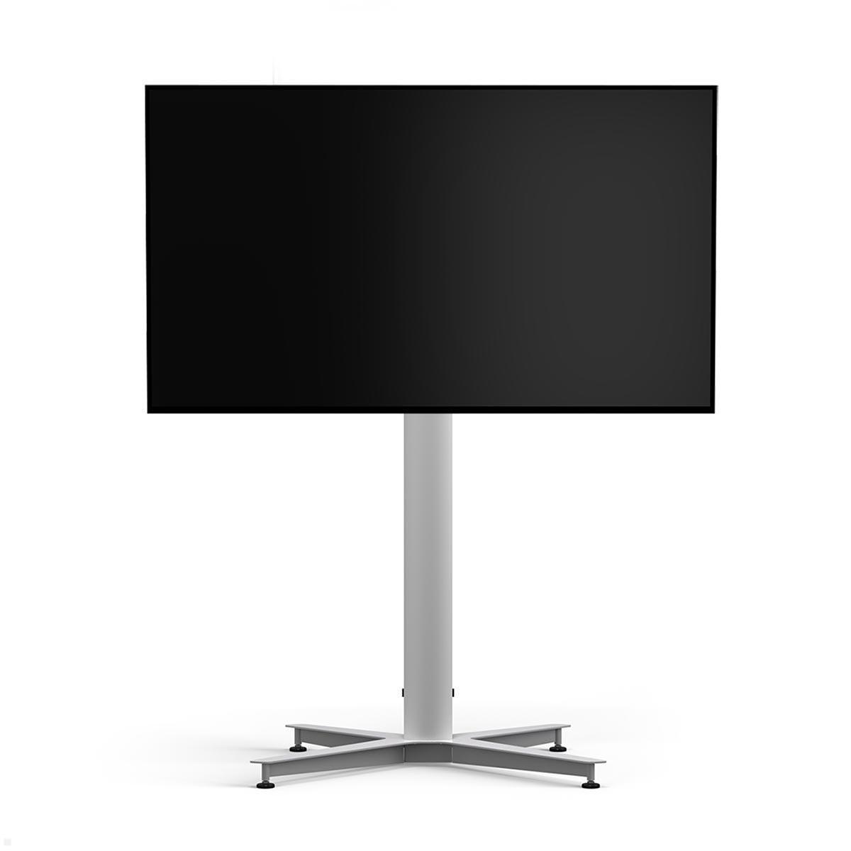 SMS Icon FH T 1450 C Monitorständer mit VESA Adapter bis 400x400 mm, silber mit Bildschirm